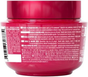 Маска Elseve для защиты цвета окрашенных или мелированных волос 300 мл фото 1