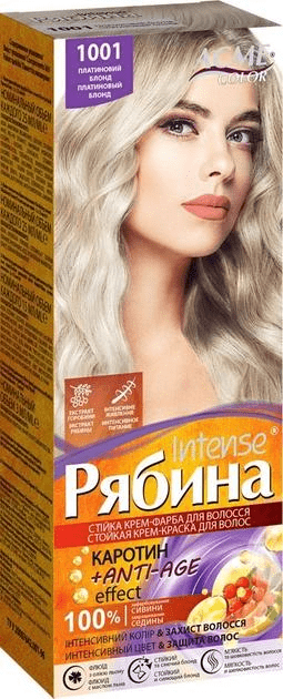 Краска для волос Рябина Acme Color Intense №1001 плат. блонд
