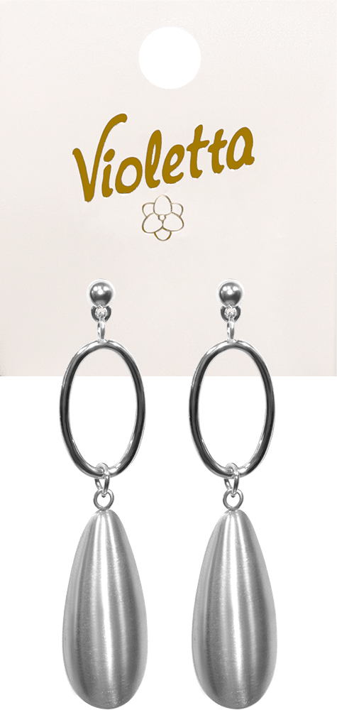 Violetta col. сережки металева крапля арт.CH-WNT-20-762, 1пара