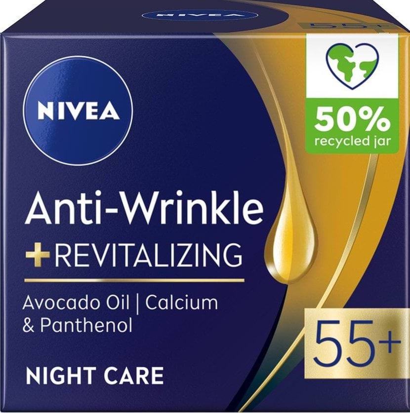 Крем для лица Nivea Ночная Энергия Молодости 55+ 50 мл