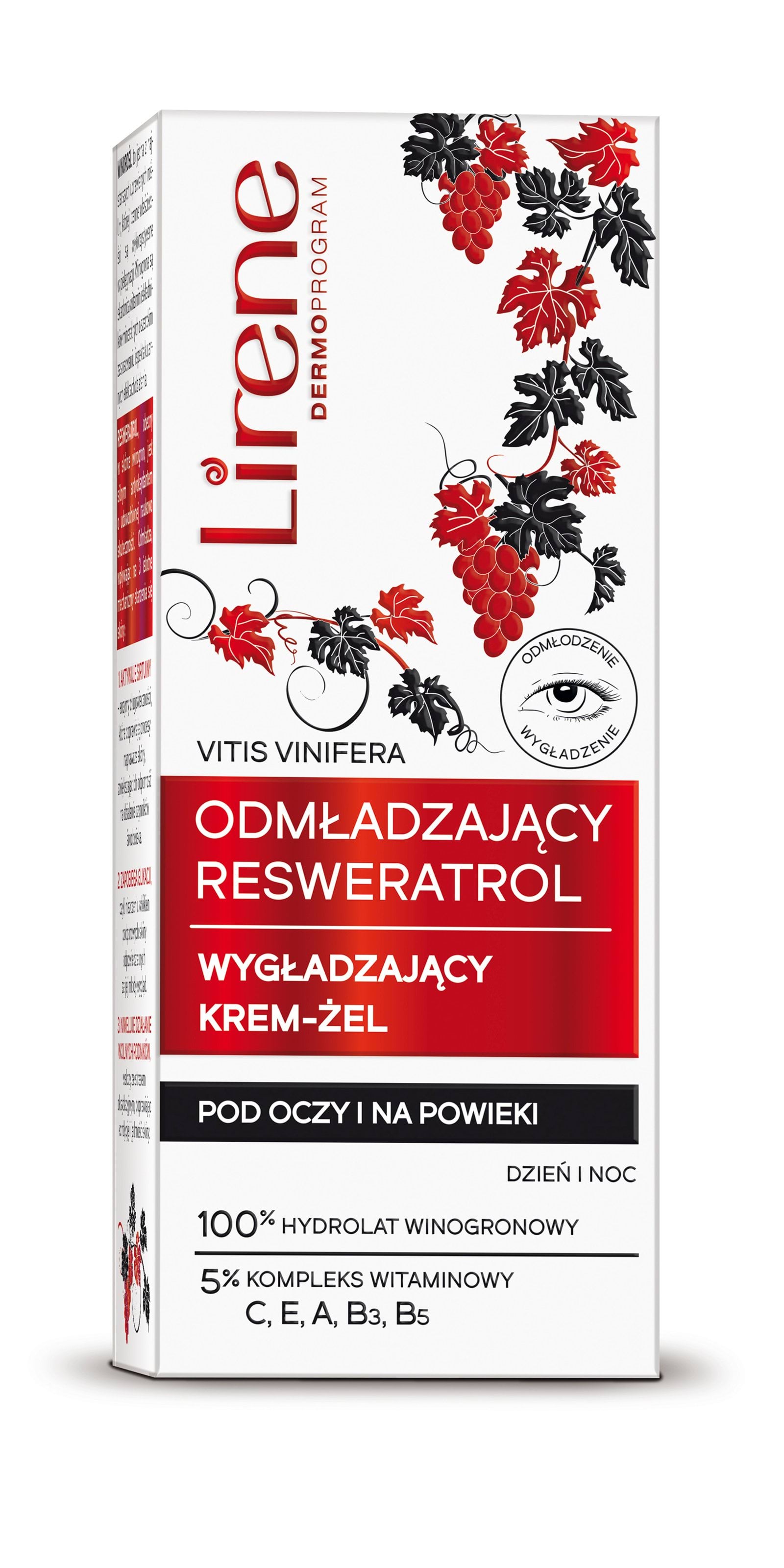 Крем вокруг глаз, разглаживающий Lirene Vitas Vinfera, 15 мл