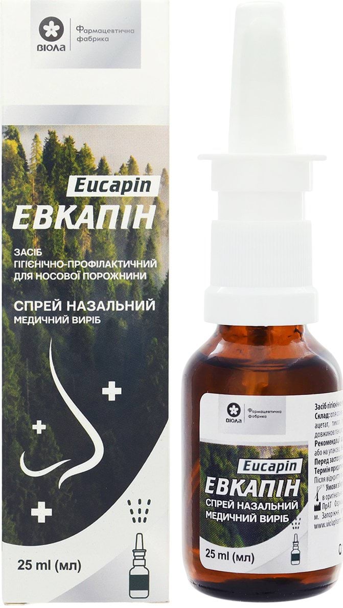 Спрей назальний Віола Евкапін 25 мл