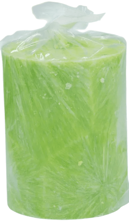 Свеча цилиндрическая свечной двор (WP00) 55/70 салатовая 1 шт.