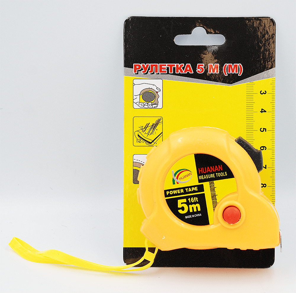 Рулетка вимірювальна 5 метри,1шт.