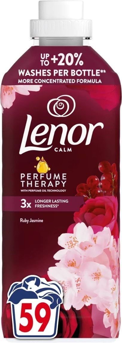 Кондиціонер для білизни Lenor "Рубіновий жасмин", 1.239 л (59 прань)