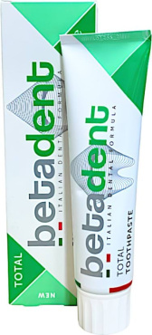 Зубная паста BETADENT Total 8-в-1 от кариеса и зубного налета 100 мл