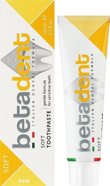 Зубная паста BETADENT Soft для чувствительных зубов 100 мл фото 1