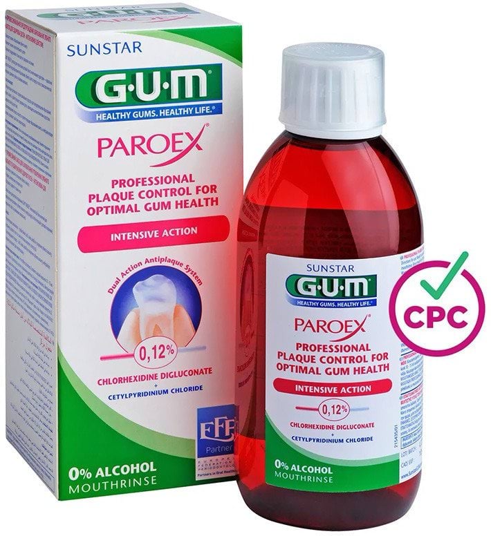 Ополаскиватель для полости рта GUM Paroex 0,12% с хлоргексидином 300 мл