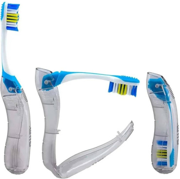 Дорожный набор GUM Travel kit: Зубная щетка 1 шт, Зубная паста 1 шт, Зубная нить 1 шт, Межзубные ершики 2 шт. фото 1