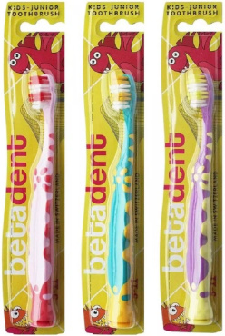 Зубна щітка BETADENT Kids-Junior для дітей 5-11 років кольори в асортименті 1 шт. фото 1