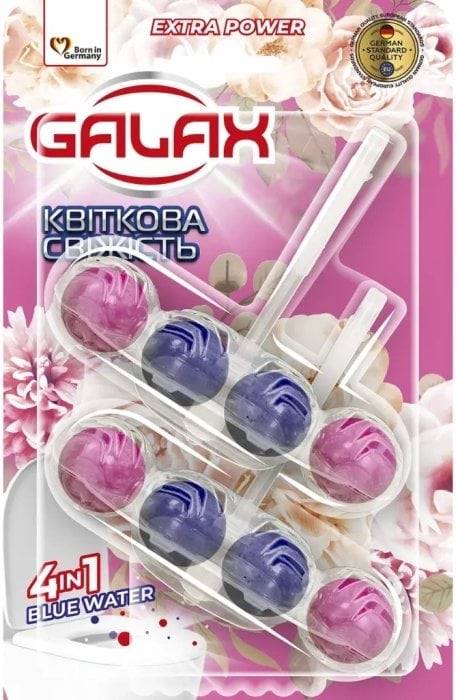 Засіб для чищення Galax Extra power туалетний блок квіткова свіжість 2 шт. x 55 г