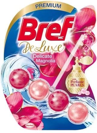 Засіб для чищення Bref De Luxe туалетний блок з ароматом ніжної магнолії 50 г