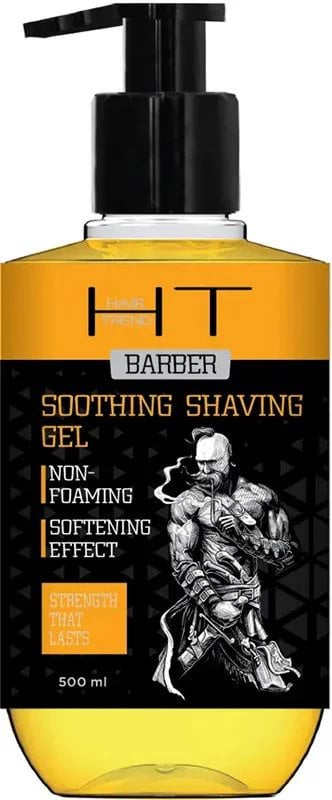 Гель для гоління Hair Trend Barber заспокійливий з оліями 500 мл