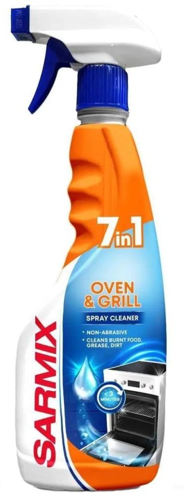 Средство для уборки SARMIX чистка духовок и микроволновых печей с триггером 7 в 1, 500 мл