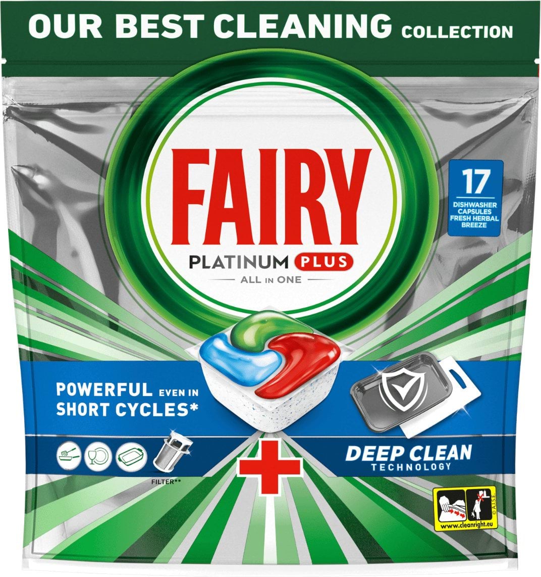 Засіб для посудомийних машин Fairy Platinum plus капсули 17 шт.