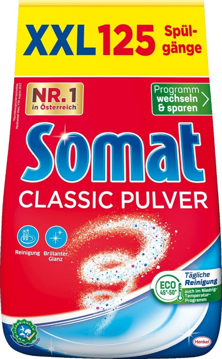 Средство для посудомоечных машин Somat Classic pulver порошок 2.5 кг фото 1