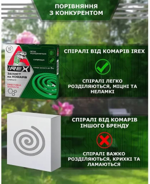 Спирали IREX от комаров 10 шт. фото 4