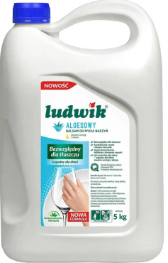 Засіб для миття посуду Ludwik бальзам з алое вера запаска 5 кг