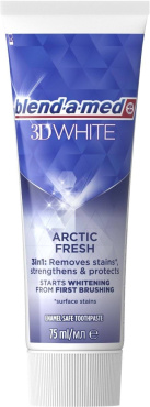Зубная паста Blend-A-Med 3D White Арктическая свежесть 75 мл фото 2