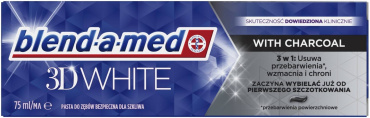 Зубна паста Blend-A-Med 3D White з деревним вугіллям 75 мл фото 1