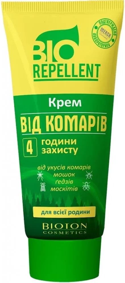 Крем от комаров Biorepellent для детей 4 часа защиты 75 мл