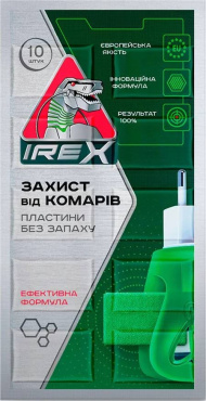 Пластини IREX від комарів для електрофумігатора 10 шт.