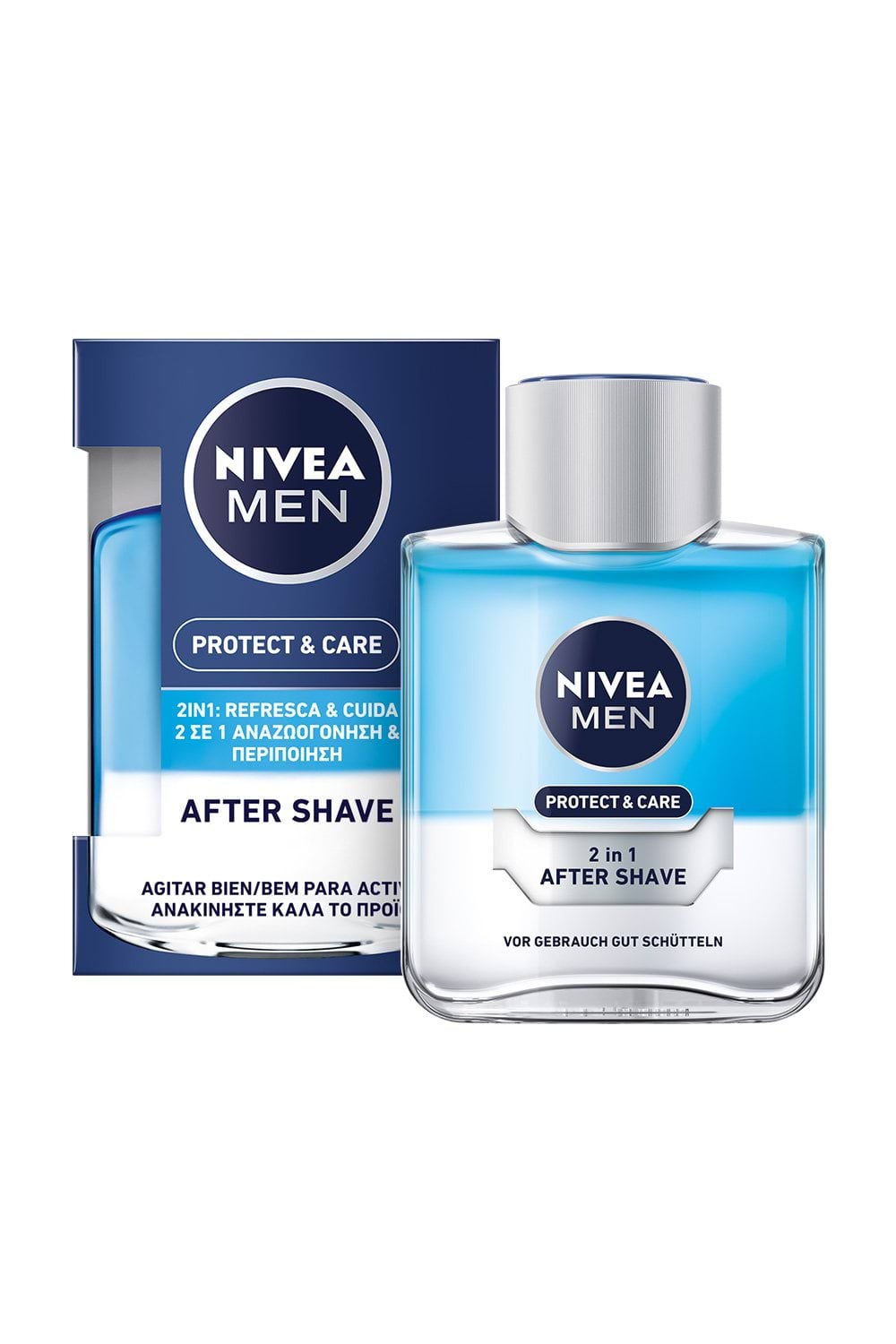 Лосьон после бритья NIVEA MEN "Защита и уход" 2в1 Свежесть+Комфорт, 100 мл