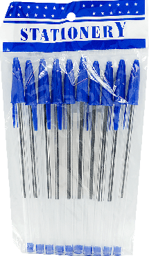 Набір синіх кулькових ручок 10шт PRS101859 (izi22), 1набір