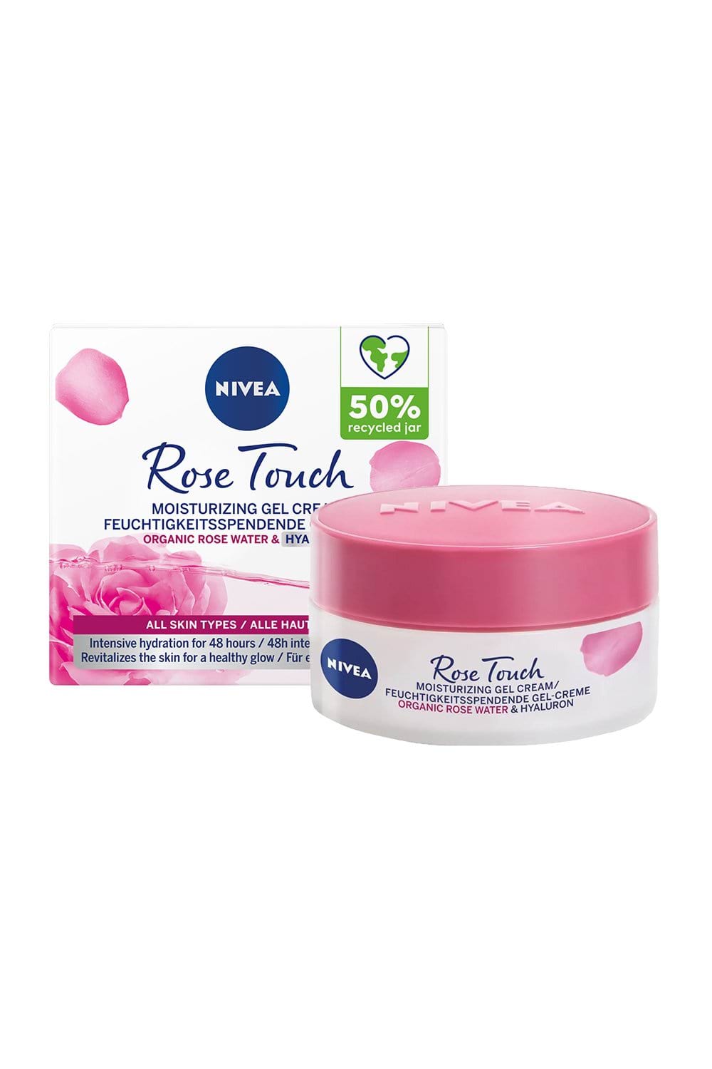 Зволожуючий гель-крем NIVEA Rose Touch, 50 мл