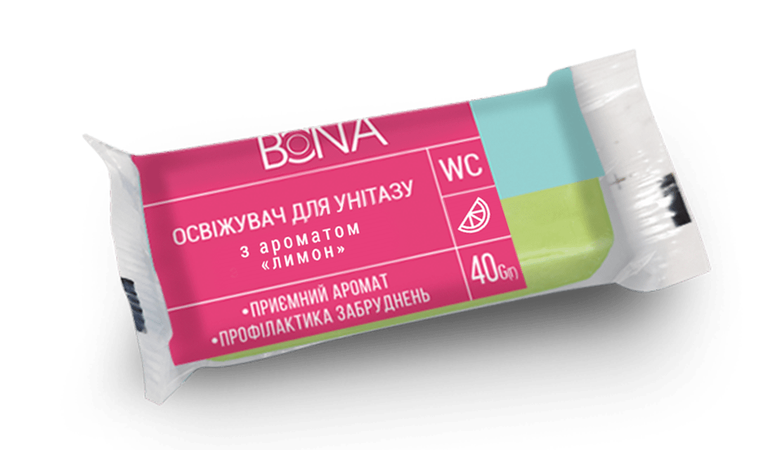Освежающее средство для унитаза Bona Лимон сменный блок 40 г