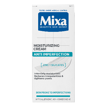 Крем-догляд Mixa Hydrating для нормальної та комбінованої чутливої ​​шкіри, 50 мл фото 1
