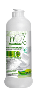 nO% green home засіб д/миття з натуральним яблучним оцтом, 500мл фото 1