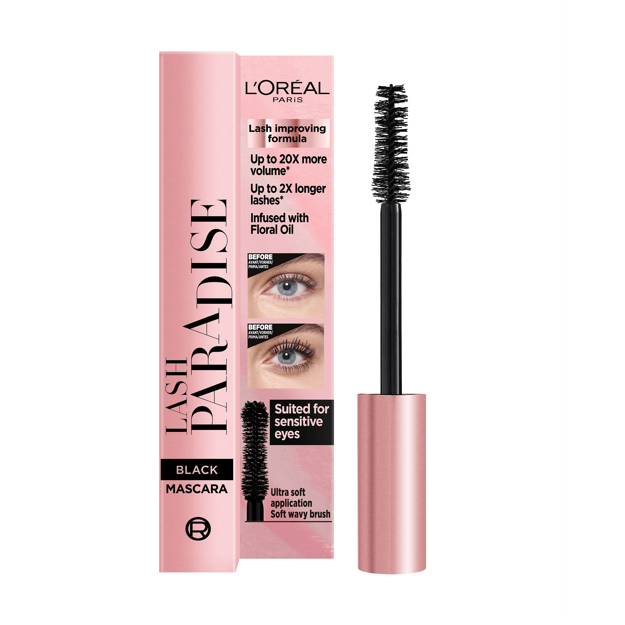 Туш для вій L'Oréal Paris Voluminous Paradise відтінок Чорний, 6.4 мл