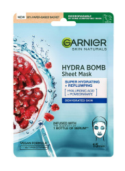 Тканевая маска Garnier Skin Naturals + уход, даже для обезвоженной кожи, 32 г