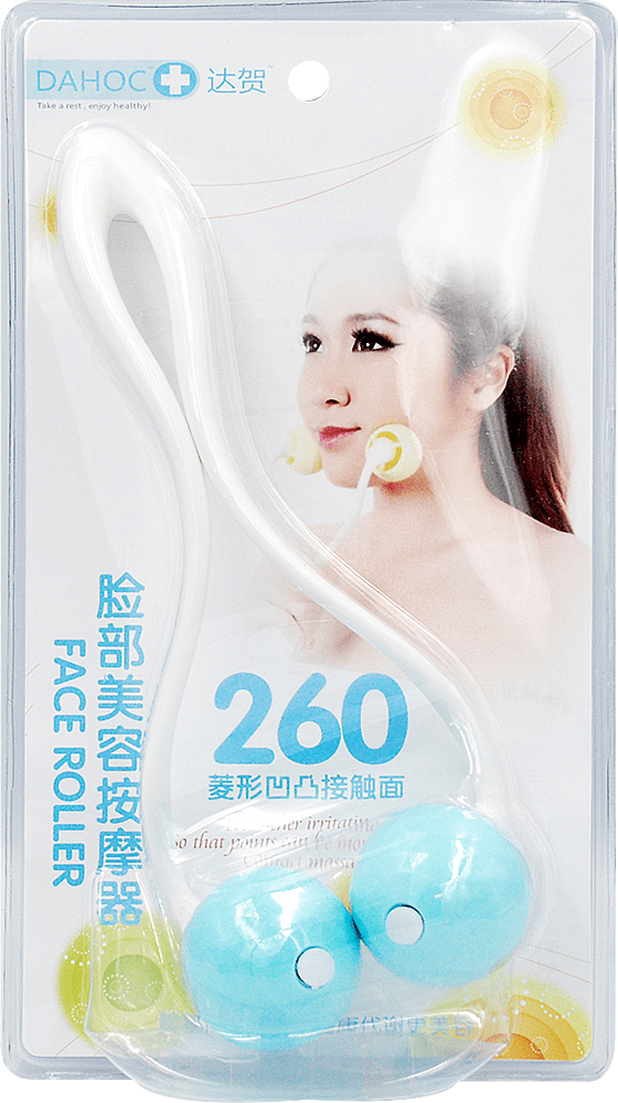 Массажер для лица два ролика, 1шт