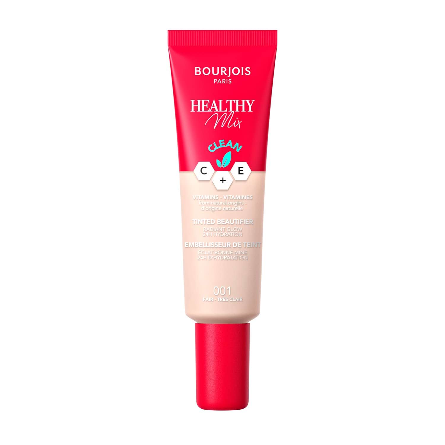 Увлажняющий тональный флюид Bourjois HEALTHY MIX CLEAN, 001, 30 мл