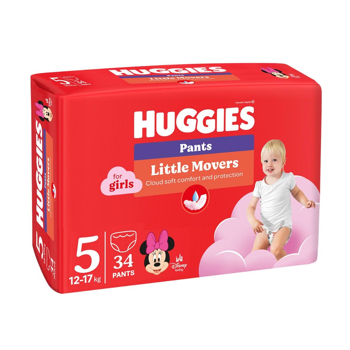 Huggies трусики для дівчаток Pants 5 р, 34 шт