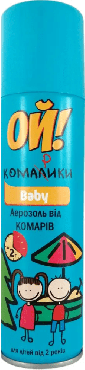 Аерозольний репелентний спрей ОЙ! КОМАРИКИ Baby 150 мл