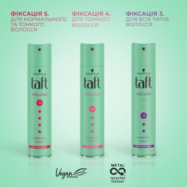 Лак для волос Taft volume для тонких волос 250 мл фото 5