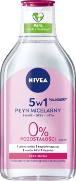 Мицеллярная вода Nivea MicellAir для сухой и чувствительной кожи 400 мл