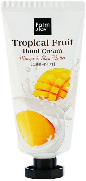 Крем для рук FarmStay Tropical Fruit Hand Cream Mango & Shea Butter з манго й олією ши 50 мл
