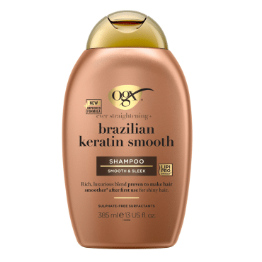 OGX® Шампунь Brazilian Keratin Smooth Pазглаживающий для укрепления волос 385 мл