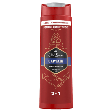 Гель для душа и шампунь для мужчин 2в1 Old Spice Captain 400 мл фото 1