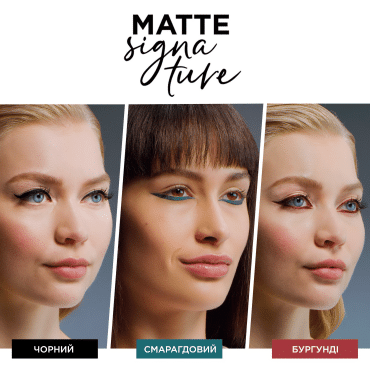 Подводка для глаз L'Oréal Paris Matte Signature черный оттенок 3 мл фото 2