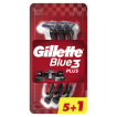 Одноразовые станки для бритья (Бритвы) мужские Gillette Blue 3 Red 3 лезвия,6шт
