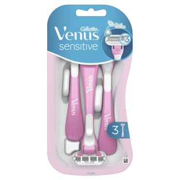 Одноразовые станки для бритья женские Venus Smooth Sensitive, 3 шт фото 1