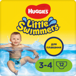 Huggies трусики для плавання Little Swimmers 7-15кг, 12шт