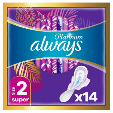 Гигиенические прокладки Always Platinum Super (Размер 2) 14 шт