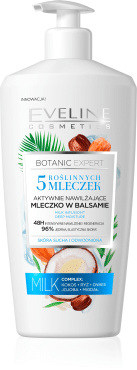 Бальзам-молочко для тіла Eveline Botanic Expert 5 рослинних екстрактів, 350 мл