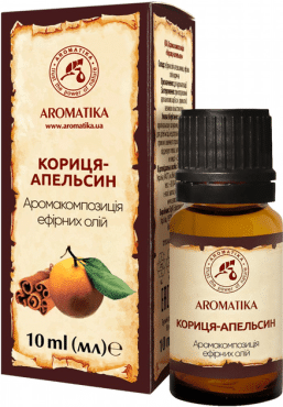Эфирная смесь Ароматика Корица-Апельсин, 10 мл